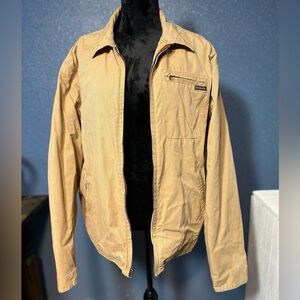 Vintage Y2K Abercrombie & Fitch Men L Tan Carhartt Style Lined Full Zip Jacket‎